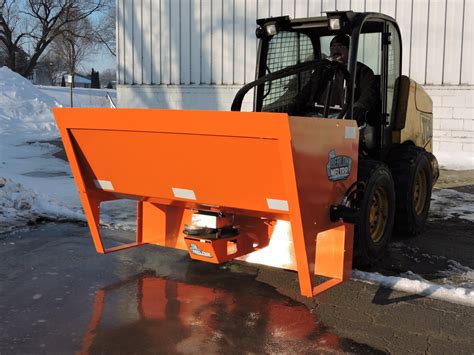 skid steer icebreaker|Hopper & Tailgate Salt Spreaders .